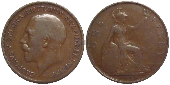 Britain Penny 1919