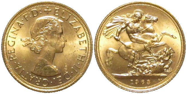 Britain sovereign 1963