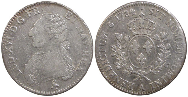 France Ecu 1784-A