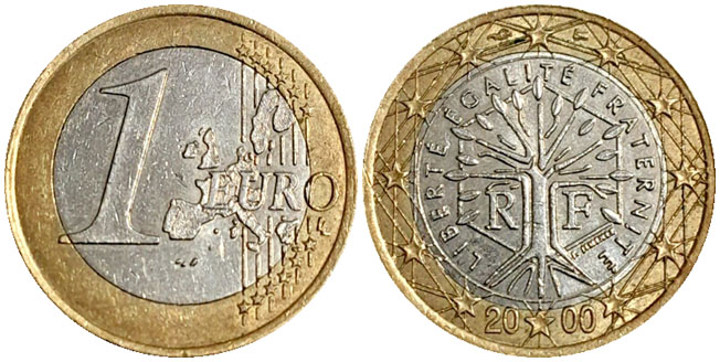 France one euro coin