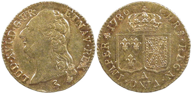 France 1 Louis d'Or 1786