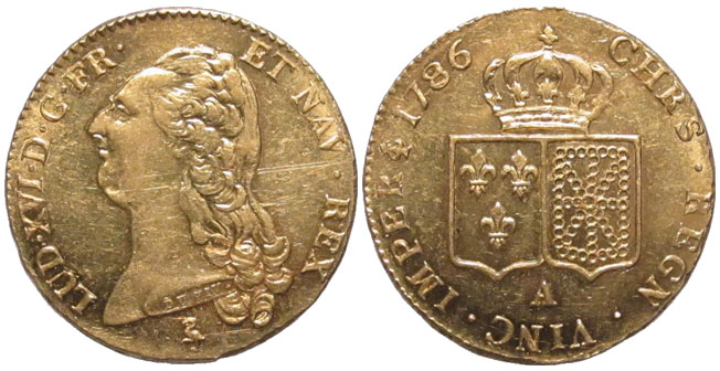 France 2 Louis d'Or 1786