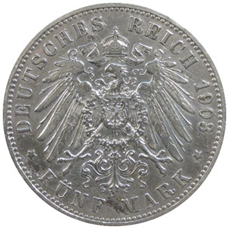 Germany 5 Marks Reverse