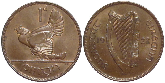 Ireland Penny 1928