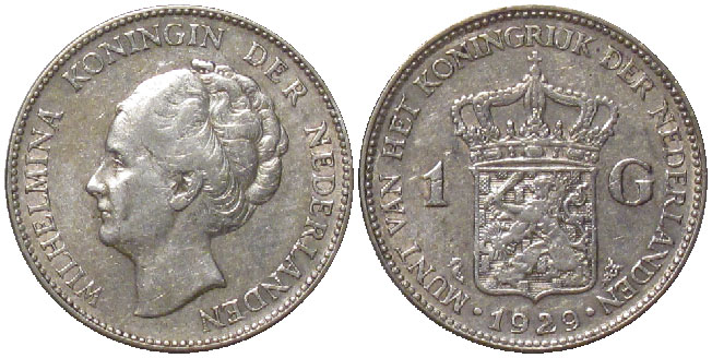 Netherlands one gulden 1929
