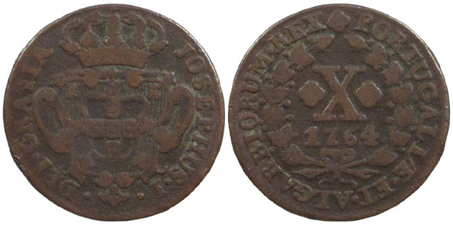 Portugal 10 Reis 1764