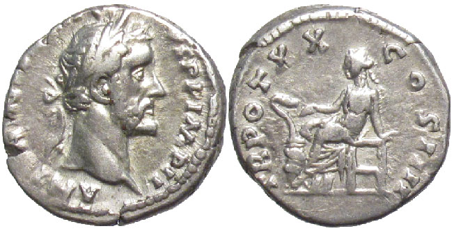 Rome Antoninus Denarius Salus