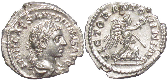 Rome Elagabalus Denarius Victory