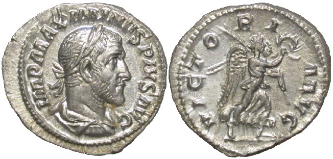 Rome Maximinus Denarius Victory