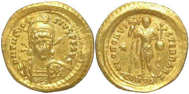 Rome Theodosius II Solidus