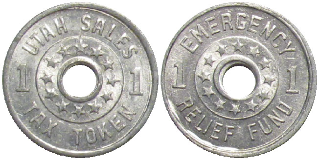 Tax Token Utah Aluminum Relief One