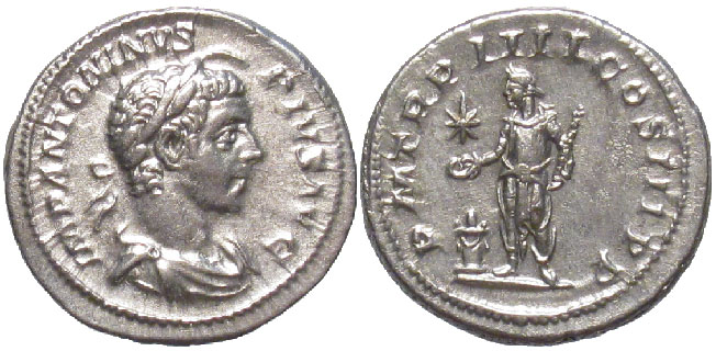 Rome Elagabalus Denarius Syrian Priest